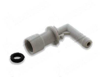 Picture of Elbow fitting 90Â° int. 9,4 mm - outlet  6 mm [Kit] -white for Meiko Part# 9709343, 9731006, ME9731006