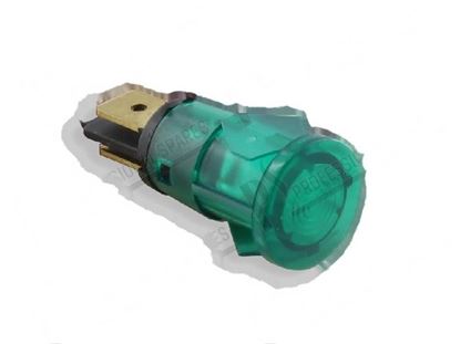 Immagine di Green pilot lamp  13 mm 230V self-locking for Fagor Part# Z203004000